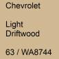 Preview: Chevrolet, Light Driftwood, 63 / WA8744.